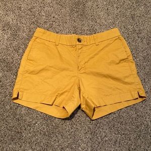 yellow shorts